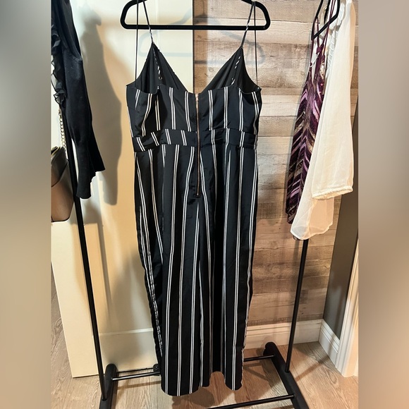Guess Women’s Black and White Striped Jumpsuit - Picture 2 of 5